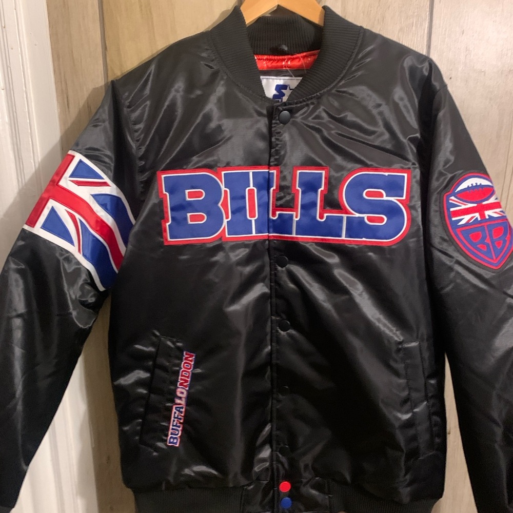 Bills London Series Black Bomber Jacket 🔥 🦬